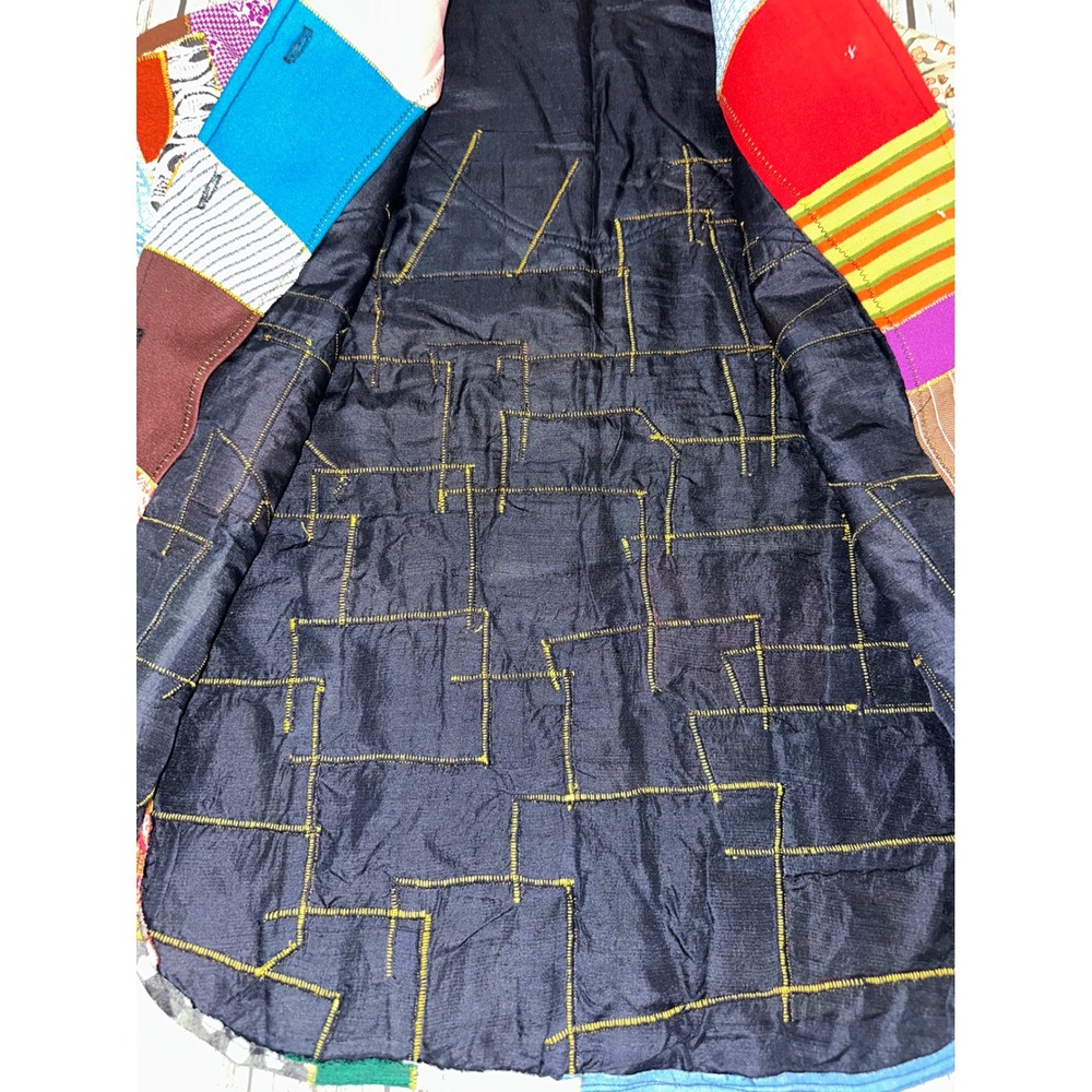 Crazy Quilt 70's Patchwork Pieced Jacket - image 13